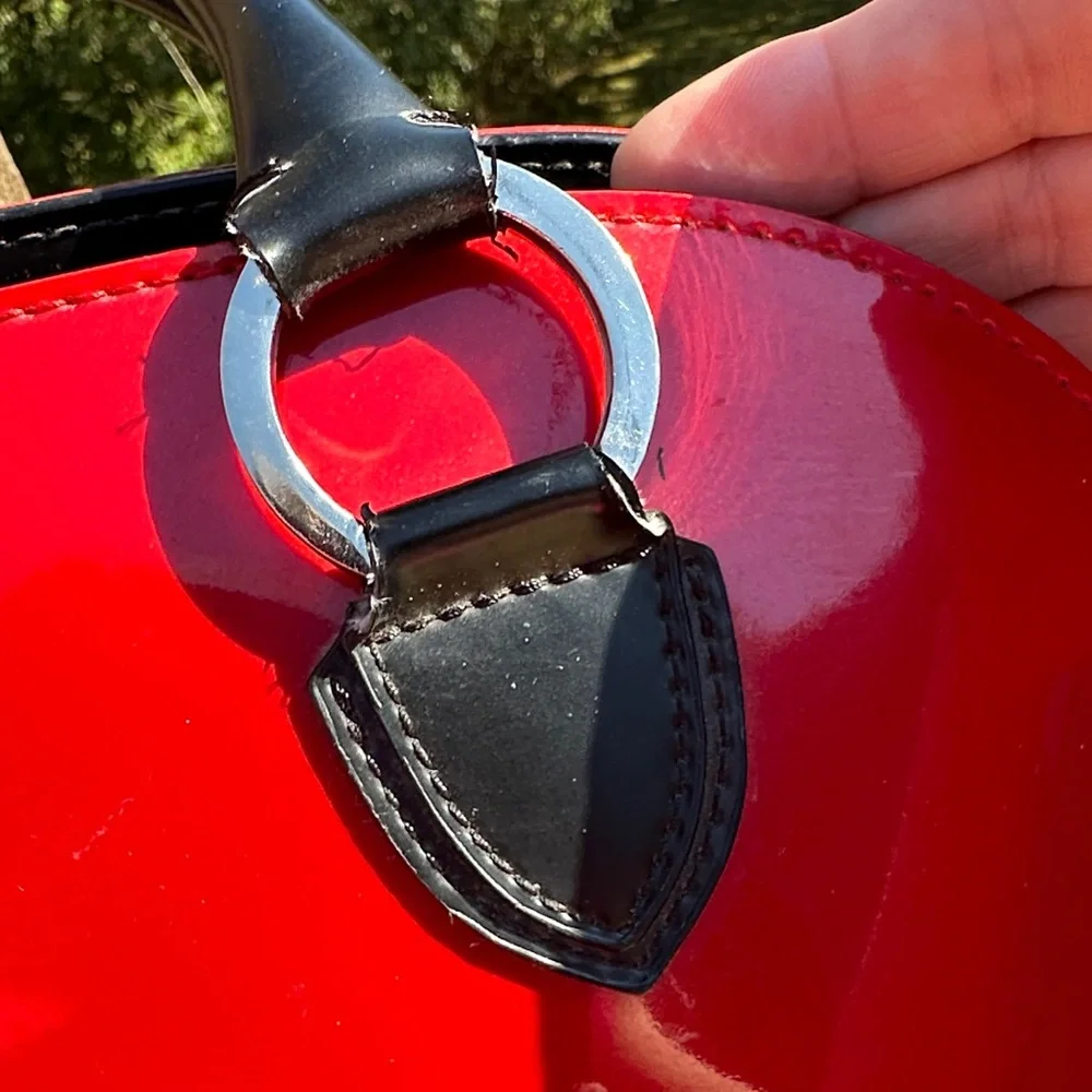 Beijo Red and Black Satchel - Picture 5 of 9